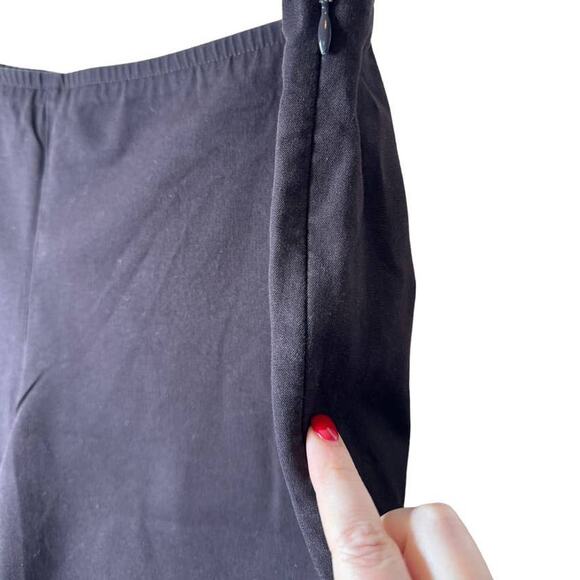 Eileen Fisher Brown Side Zip XL Organic Stretch Cotton Slim Ankle Pant X Large - Picture 6 of 10